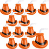 Amyhill Cowboy Hat Cups with Lids and Straws 12 oz Plastic Cowboy Hat Cups for Western Party Supplies Cowboy Birthday Party Deco