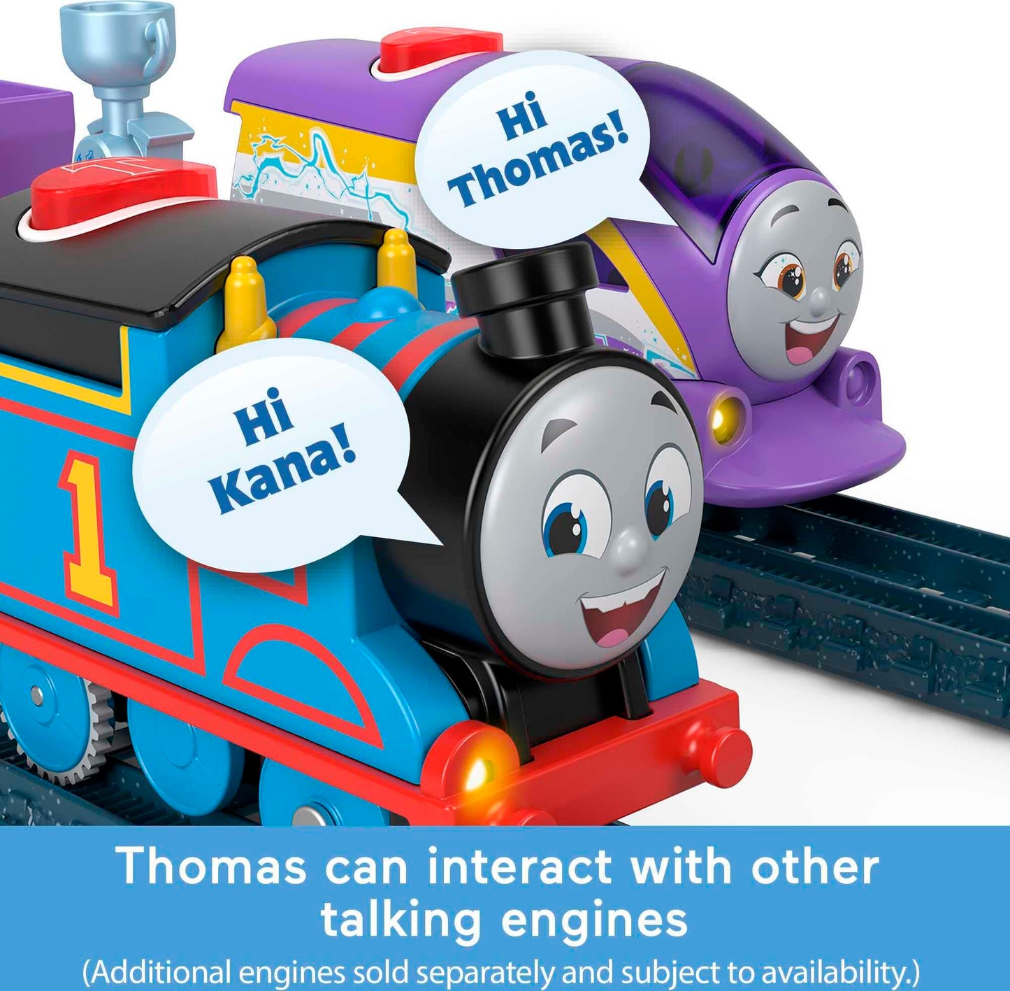 Thomas & Friends Motorized Toy Train Talking Thomas Engine With Sounds & Phrases Plus Cargo For Preschool Kids Ages 3+ Years