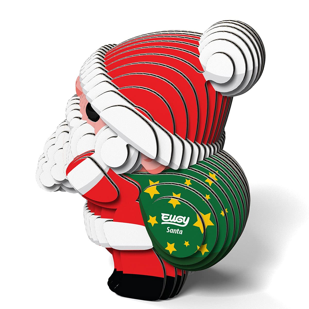 Eugy Santa 3D Puzzle, 24 Piece Eco-Friendly Educational Toy Puzzles For Boys, Girls & Kids Ages 6+