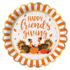 Friendsgiving Paper Plates, 50 Count Disposable Thanksgiving Dinner Plates, Happy Friendsgiving Party Decor Supplies, Funny Fall