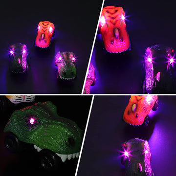 Save Unicorn Tracks Cars only Replacement, Race Cars for Tracks with 3 Flashing LED Lights, Racing Car Track Accessories Glow in