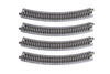 Kato USA Model Train Products Unitrack, 348mm (13 3/4'') Radius 30-Degree Curve Track (4-Piece)