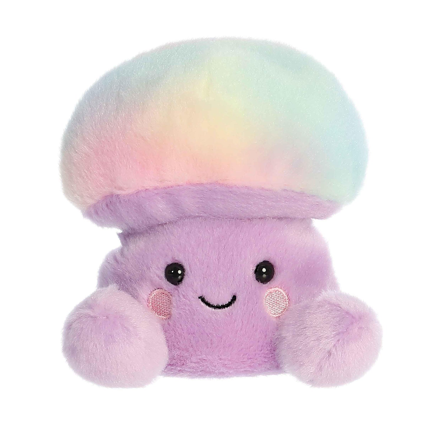 Aurora Adorable Palm Pals Lunette Mushroom Stuffed Animal - Pocket-Sized Play - Collectable Fun - Purple 5 Inches