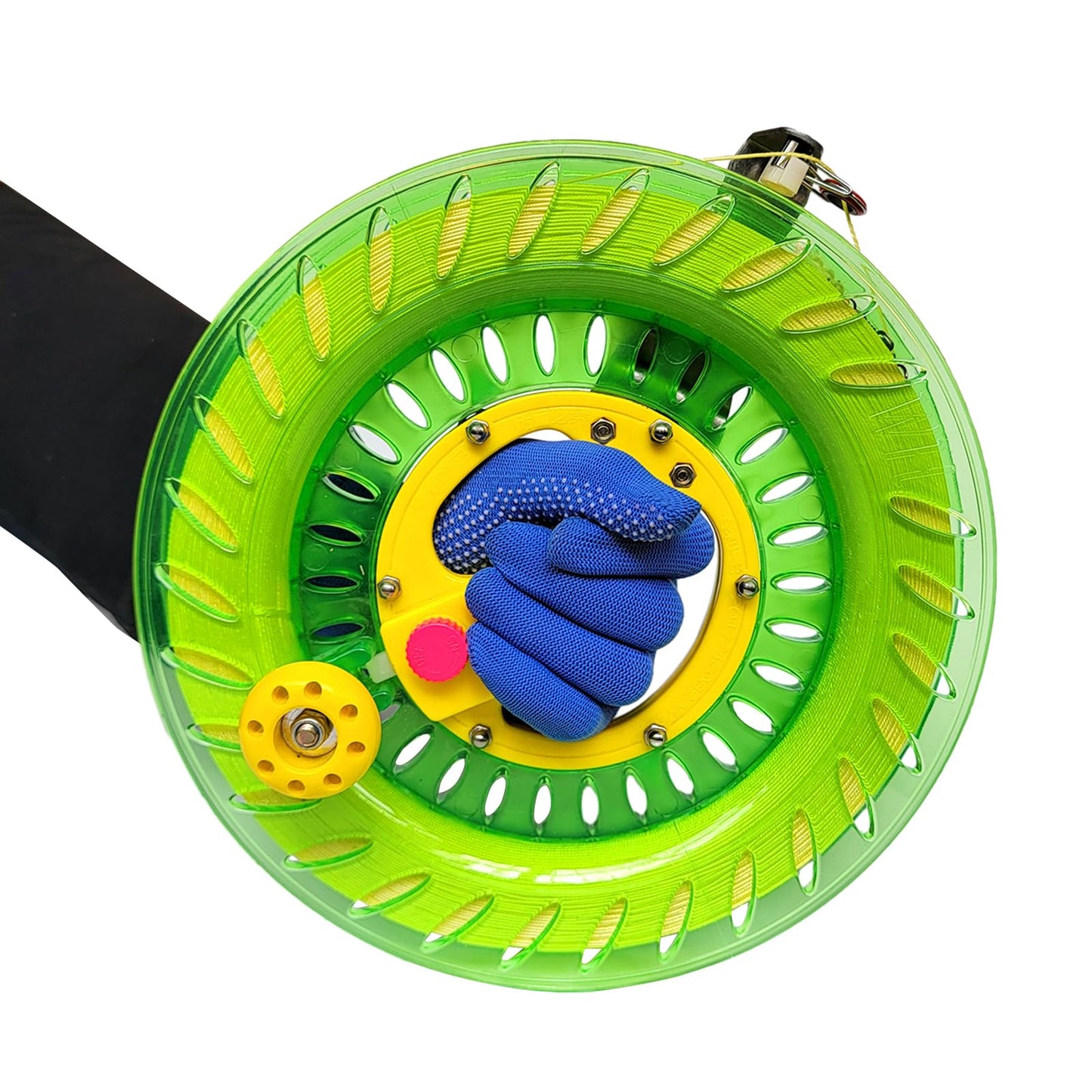 Simxkai Kite String Reel, Kite String Spool,Kite Line Winder, Come With Lock, 10In With2000 Feet Line (Green)