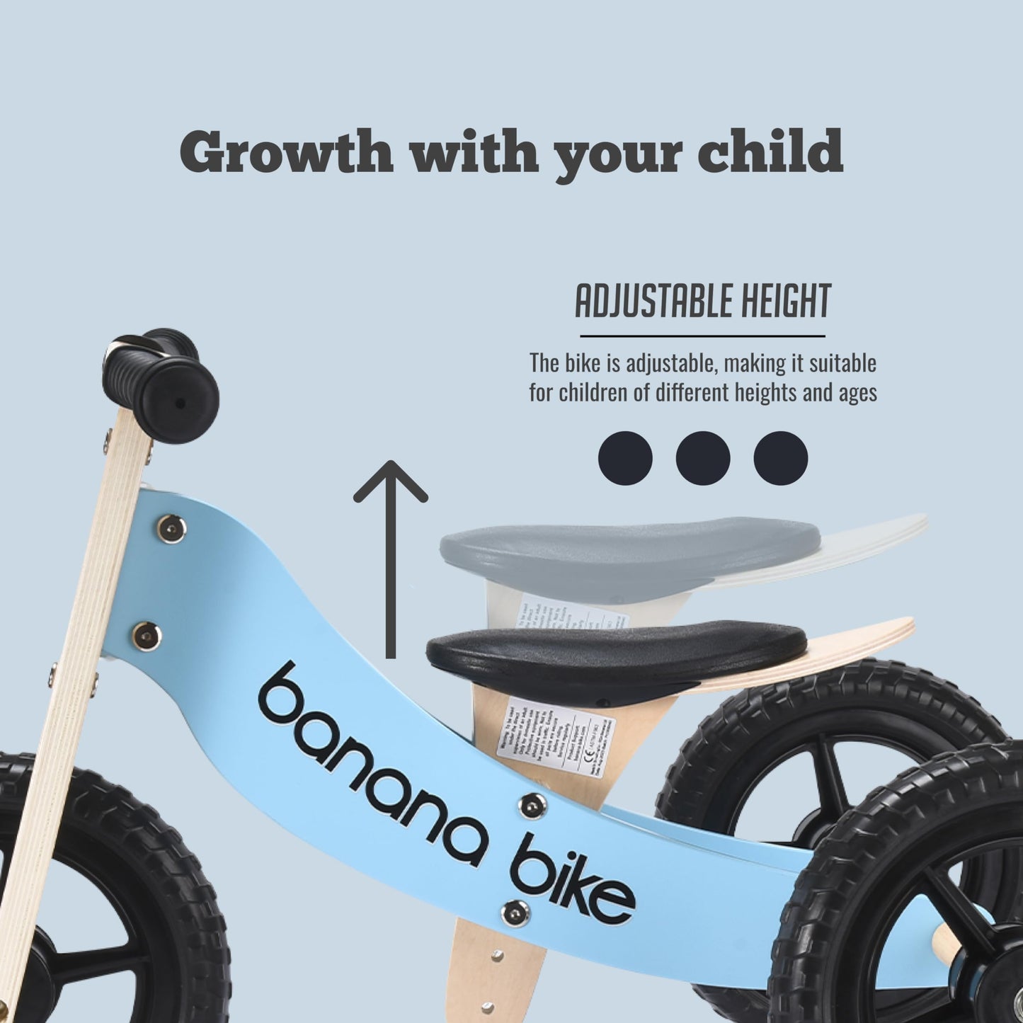 Banana Bike Balance Bike Wooden - Toddler Balance Bike For 1+ Year Old Kids - Eco-Friendly Kids' Balance Bikes - First Bike Gift