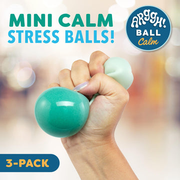 Power Your Fun Mini Stress Balls - 3pk Color Changing Fidget Toys for Adults & Kids - Calming Squeeze Balls in Green, Orange, Blue