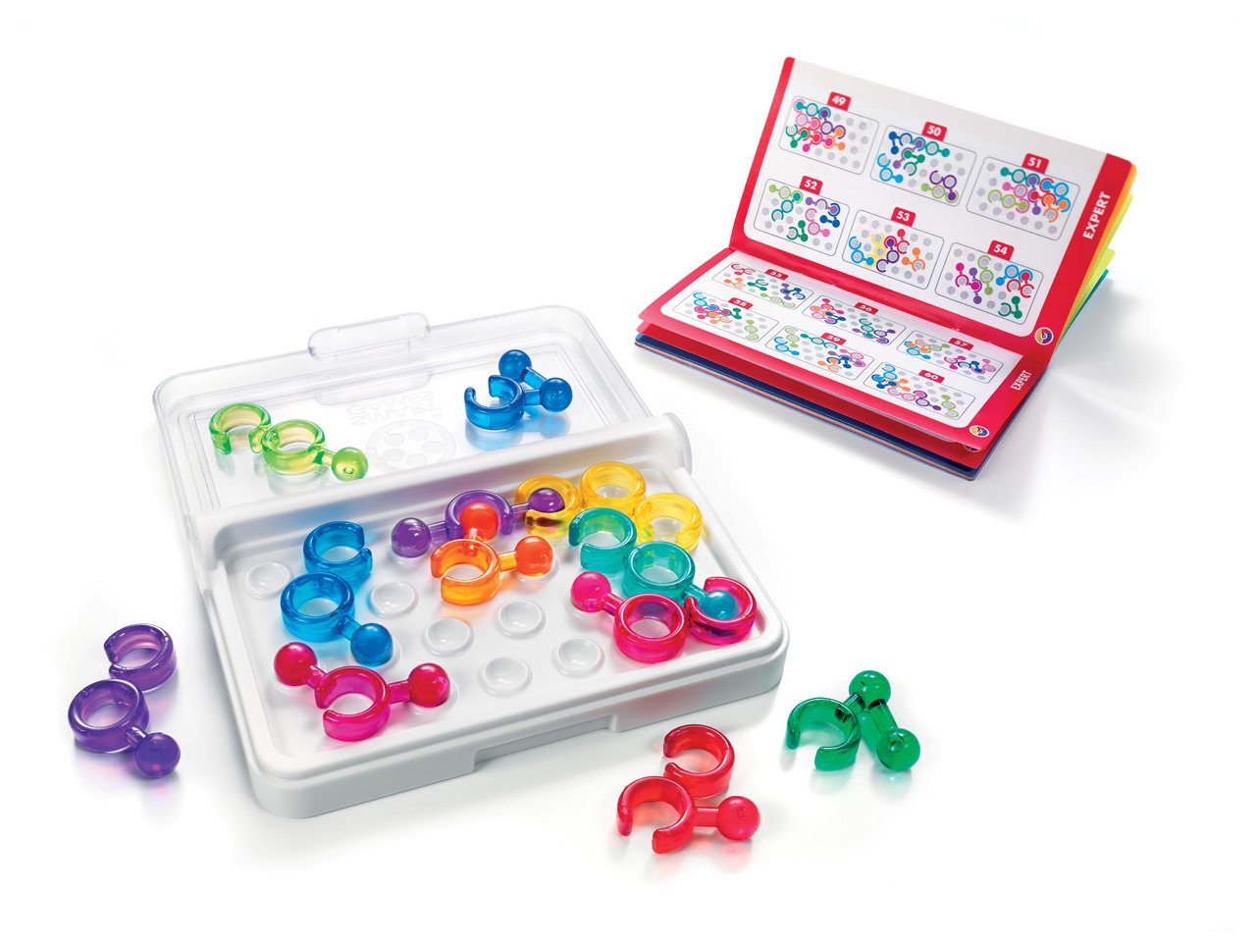 SmartGames IQ Bundles Link Series: IQ Link & IQ Stars 240 Challenges for Ages 6-mature-themed