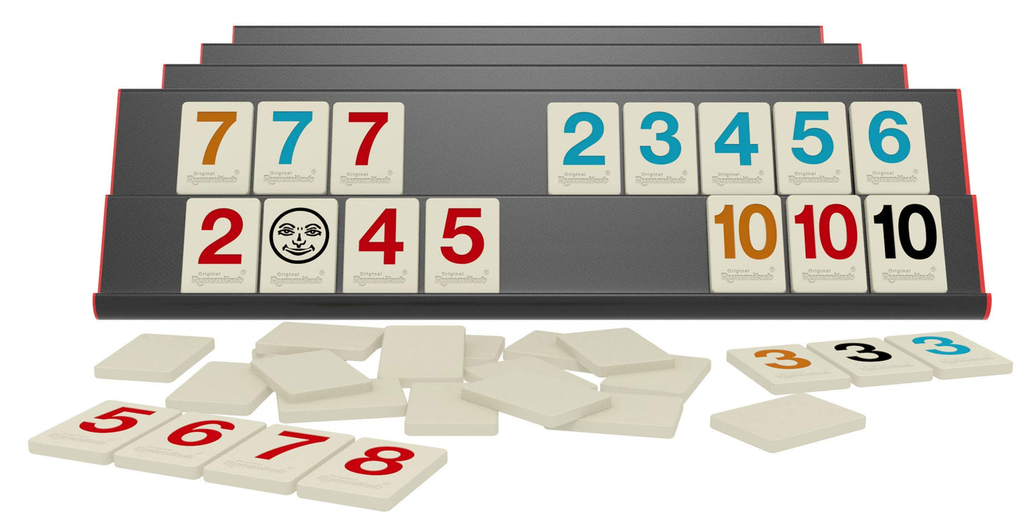 Rummikub Premium Edition By Pressman - Features Racks - Large Number Engraved Tiles And A Storage Bag For The Ultimate Rummikub Experience By Pressman , Silver