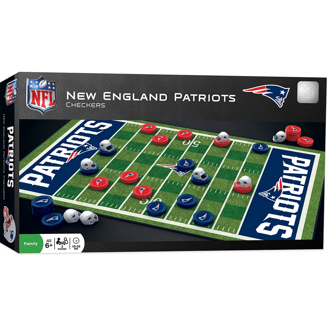Masterpieces Nfl Seattle Seahawks Checkers Board Game Set, For 2 Players, Ages 6+ , 13'' X 21''