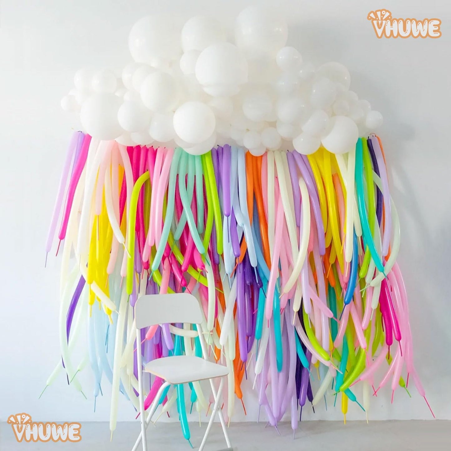 260 Balloons Teal Blue, Thickened 100 Pack Long Balloons Twisting Skinny Magic Balloons For Balloon Arch Animals Clown Kids Birt