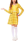 Remimi Schoolgirls Costume Dress Halloween Yellow Plaid Dresses 13-14 Years