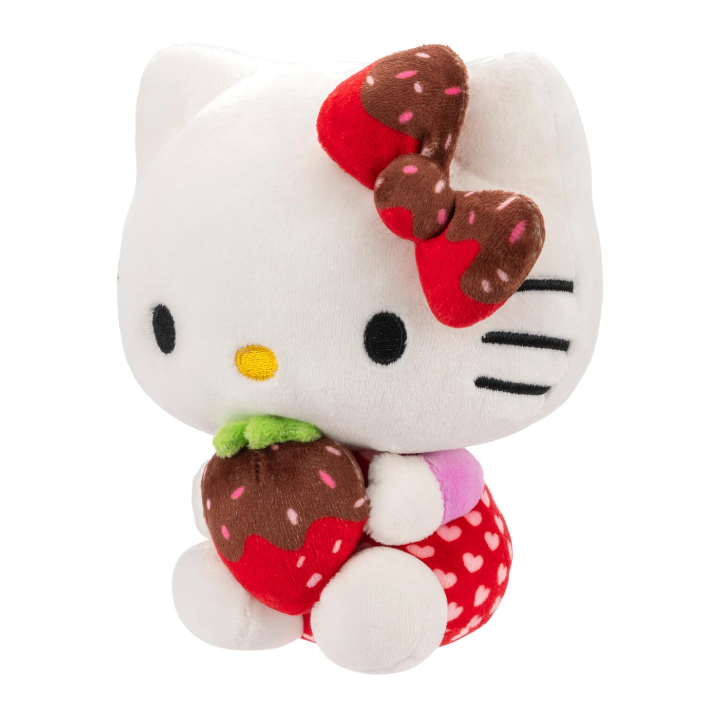 Hello Kitty And Friends 8' Plush With Chocolate Covered Strawberry - Officially Licensed Sanrio Product - Cute Soft Doll Stuffed Animal Toy - Easter Basket Stuffer Gift For Kids, Boys, Girls - 2+