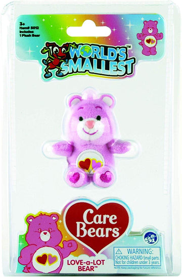 World's Smallest Care Bears, Multicolor, Small Size - Adorable Collectible Plush Toys, Styles May Vary