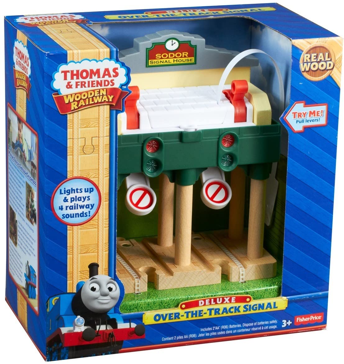 Thomas & Friends Wooden Railway, Deluxe Over-The-Track Signal - Battery Operated