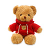 AUCOOMA Teddy Bear Plush Toy - Cute Red Hoodie, 11.8 Inches, Cotton Stuffed Animal Gift for Kids