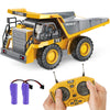 Remote Control Construction Dump Truck Toy - RC Dump Truck Toys- Construction Toys Vehicle- RC Truck Toys for 8 9 10 11 12 Year
