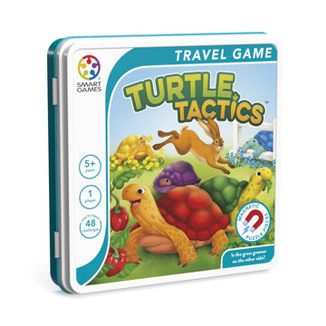 SmartGames Turtle Tactics Metal Box Travel Game with 48 Challenges for Ages 5 - mature-themed
