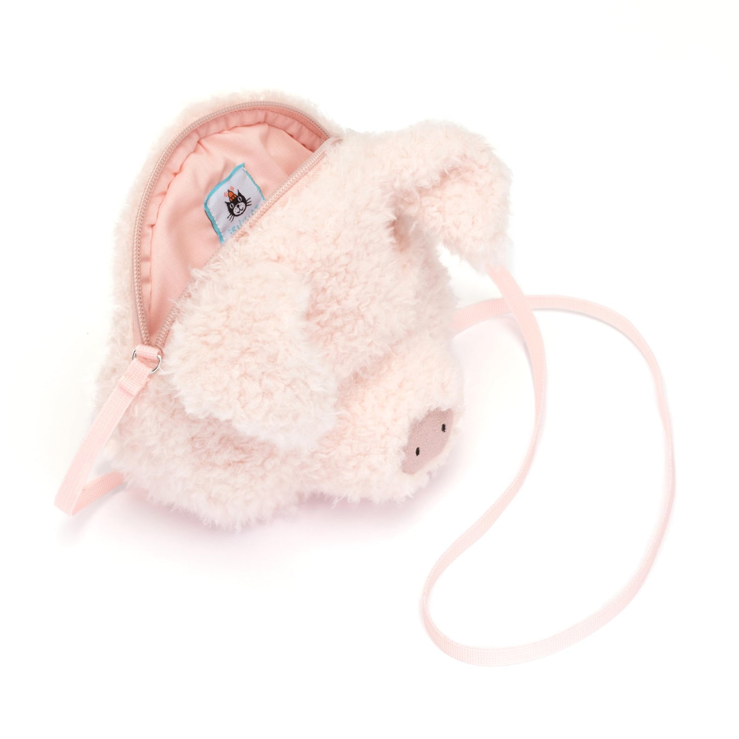 Jellycat Little Pig Plush Bag, 7.5 Inches - Crossbody And Shoulder Purse - Fun And Unique Handbag