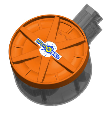 SPLATRBALL Orange 800 Round Drum Magazine