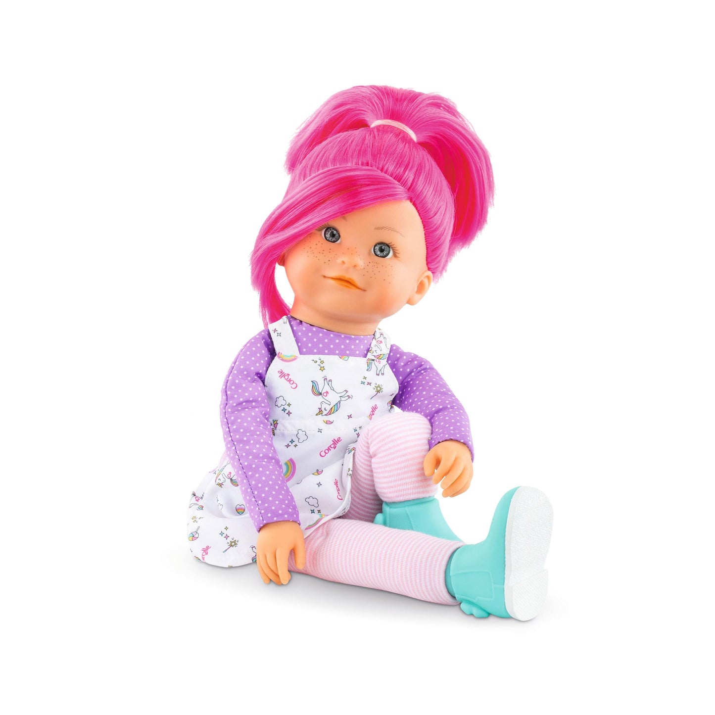 Corolle - Rainbow Doll Nephelie 16' Soft Body Rag Doll - Easy-To-Style Long, Silky Hair, Vanilla Scented, 300030, Multicolour