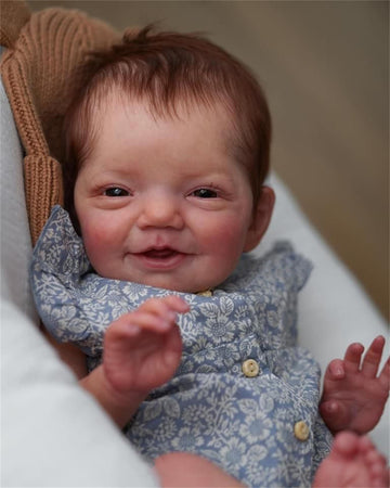 Zero Pam Real Looking Reborn Baby Dolls Silicone Full Body Vinyl Newborn Babies Girls,20 Inch Realistic Smiling Reborn Toddler A