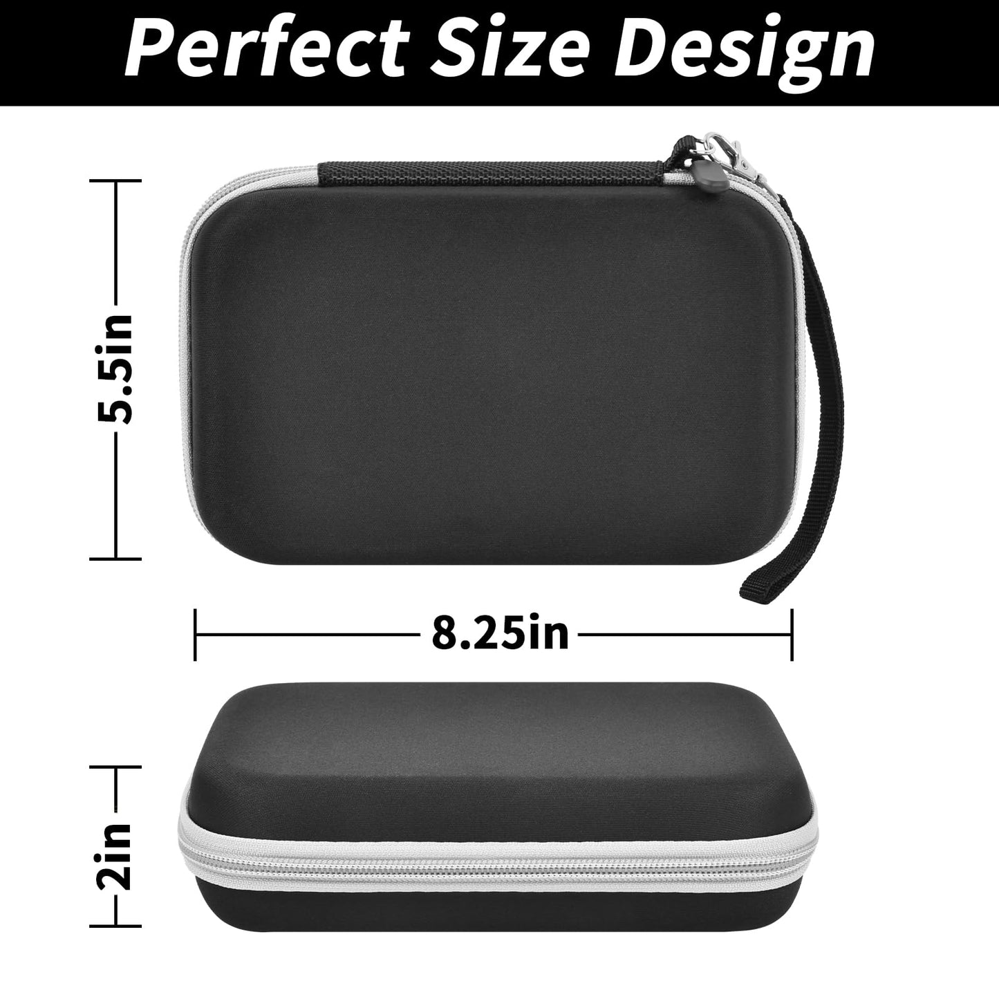 Case Compatible With Giiker Super Blocks Puzzle Game, Super Slide Brain Teaser Puzzle Holder, Organizer Storage Bag For Electronic Brain Game Console & Puzzles For Kids Boys And Girls -Box Only-Black