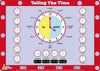 Little Wigwam Large Plastic Telling The Time Placemat - Educational Tableware for Kids