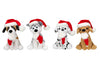 Plushland Xmas Pawpal with Santa Hat Stuffed Animals Plush Puppet Dog 8 Inches for Kids - A Perfect Christmas Day Gift on This Holiday for Babies (Christmas Dog Assortment)