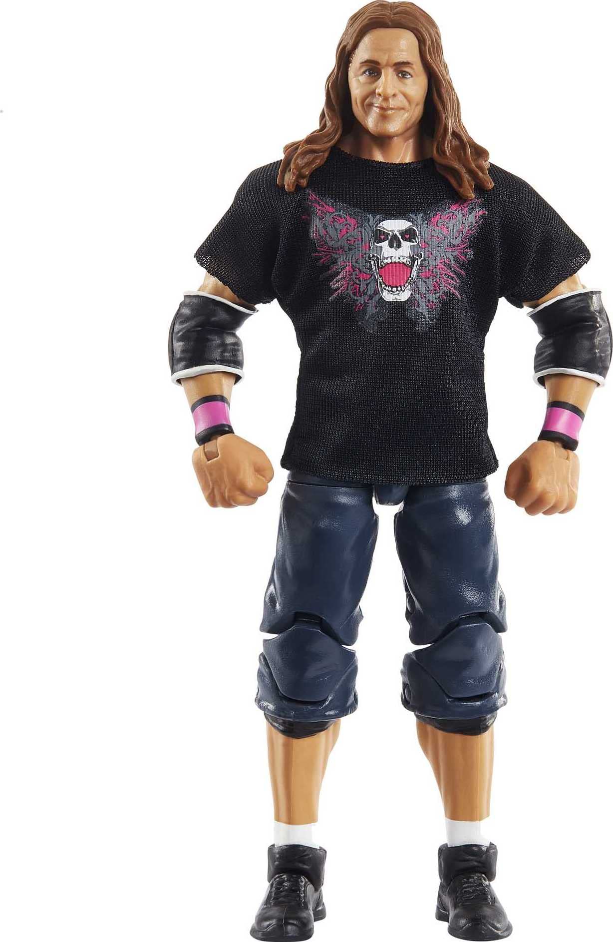 Mattel Bret “Hit Man” Hart Wrestlemania Action Figure With Entrance Shirt & Vince Mcmahon Build-A-Figure Pieces, 6-In Posable Collectible Gift For Fans Ages 8 Years Old & Up