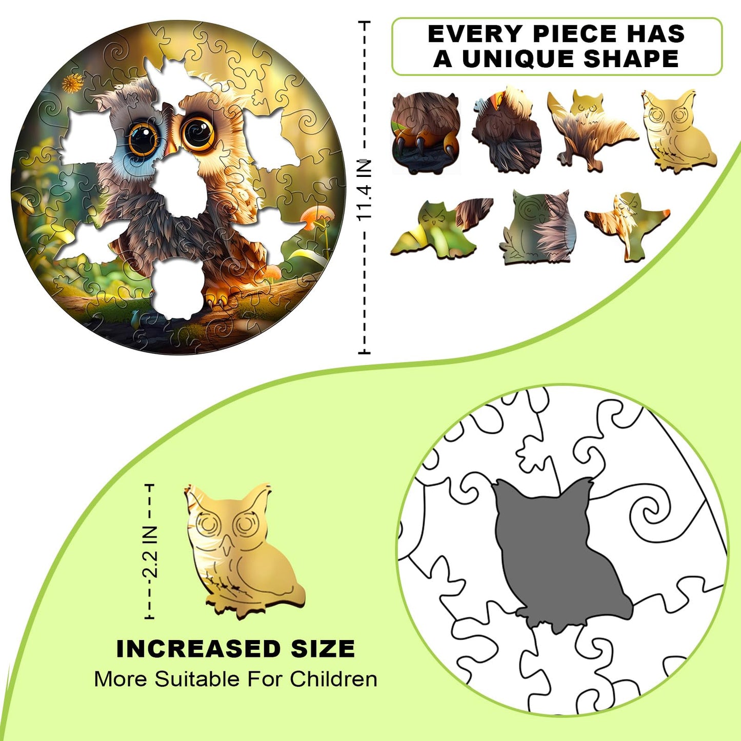 Easter Gifts for Kids Girls Boys, Easter Basket Stuffers, Wooden Jigsaw Puzzles for Kids Ages 4-6, 50 Piece Unique Shape Animal