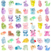 Mini Resin Animals Toys 50Pcs Luminous Tiny Duck Turtles Figures for DIY Garden Aquarium Cake Decor Dollhouse & Potted Plants Decor Glow in The Dark Miniature Figurines (Luminous)