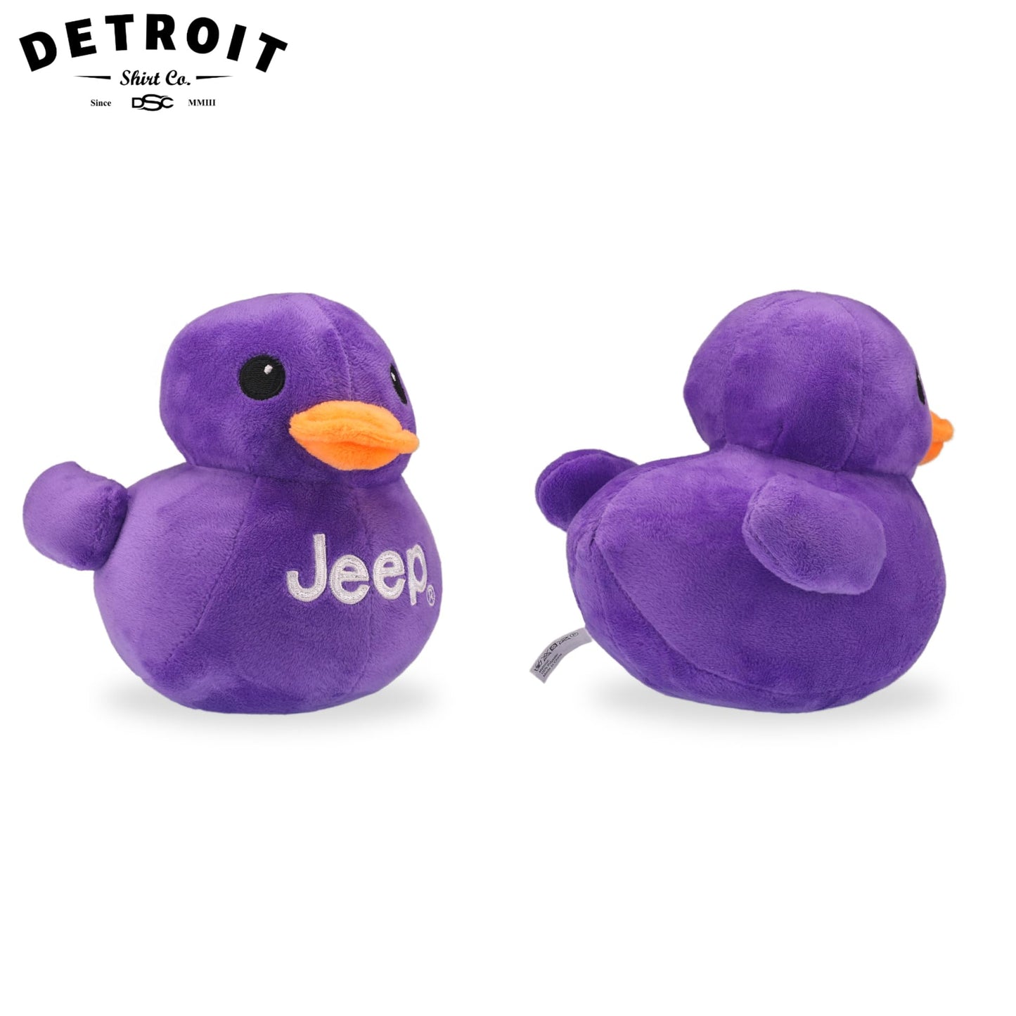 Jeep Text Logo Stuffed Animal Plush Duck Purple -Perfect Enthusiasts You'Ve Been Ducked (Purple)