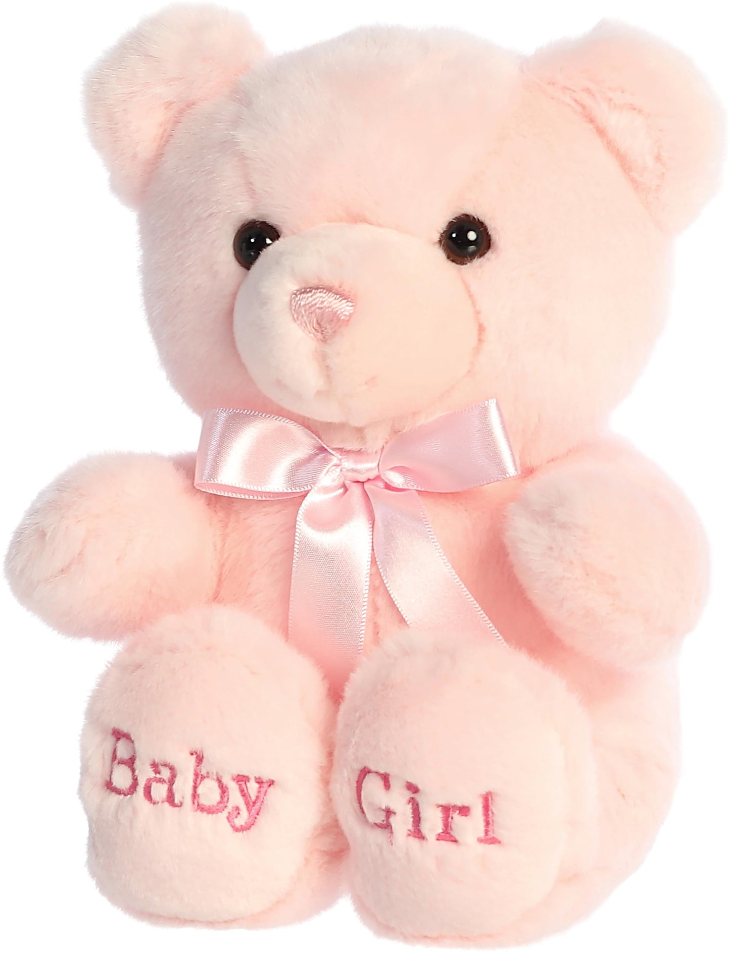 Aurora® Snuggly Comfy™ Bear Baby Stuffed Animal - Comforting Companion - Imaginative Play - Pink 10 Inches