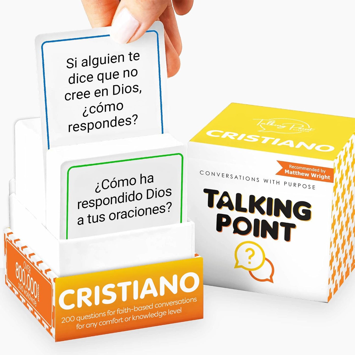 200 Conversation Cards For Christians Game - Cristiano En Espaol - Explore Your Faith, Have Fun On Family Games, Bible Study Or