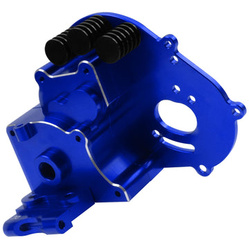 Vgoohobby Aluminum Transmission Case Gearbox Housing Cover w/Motor Plate Compatible with 1/10 Traxxas Slash 2WD Rustler Stampede