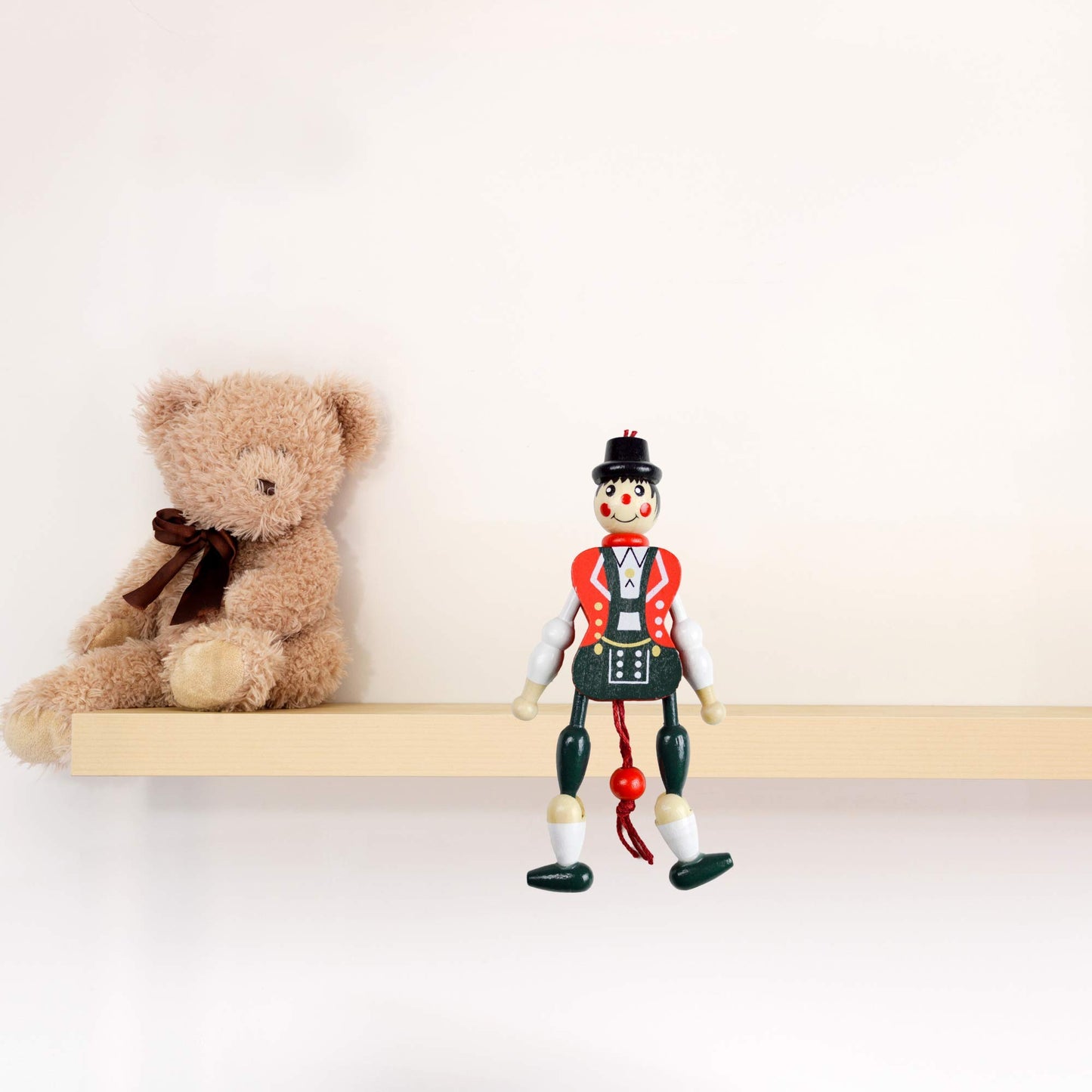 Essence Of Europe Gifts E.H.G Bavarian Boy Wood Jumping Jack Toy