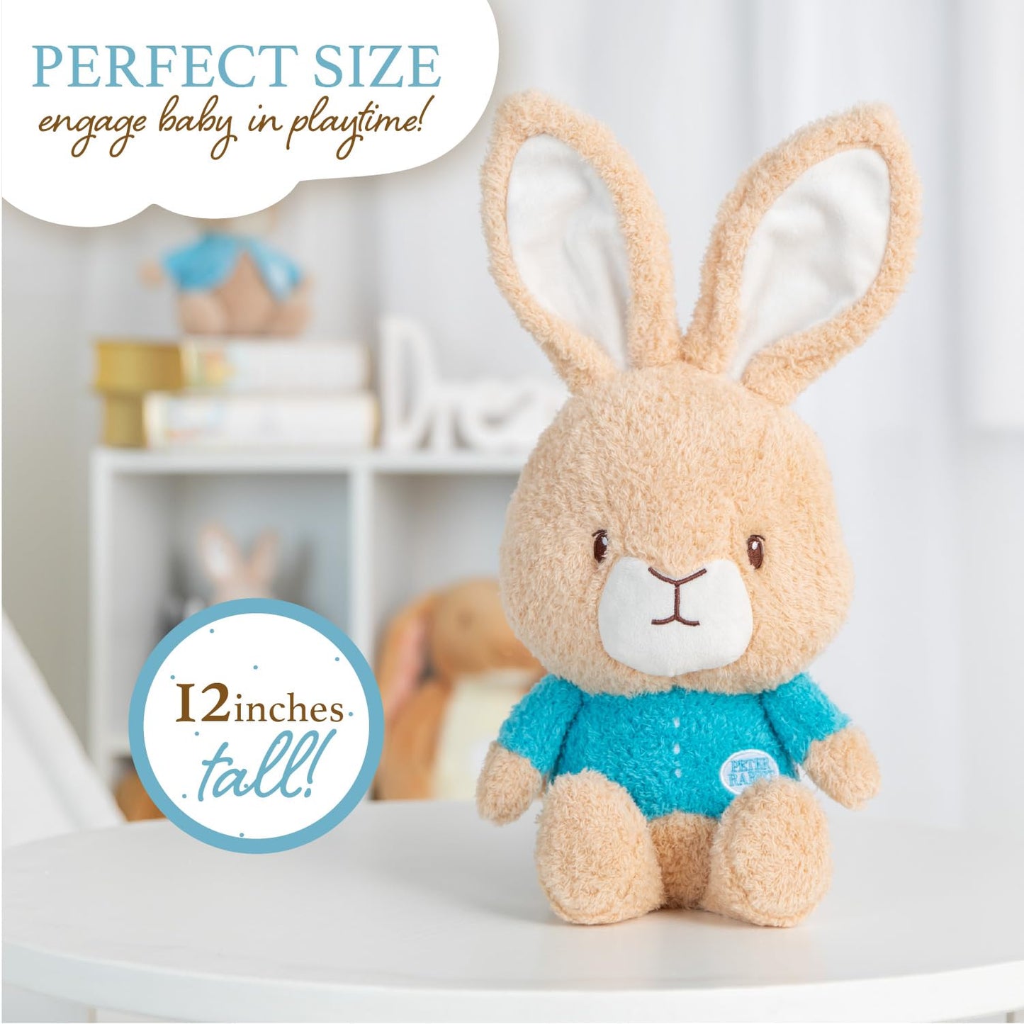 Kids Preferred Beatrix Potter Peter Rabbit Cuteeze Bunny Stuffed Animal Soft Plush Toy For Baby And Toddler Boys And Girls - 12