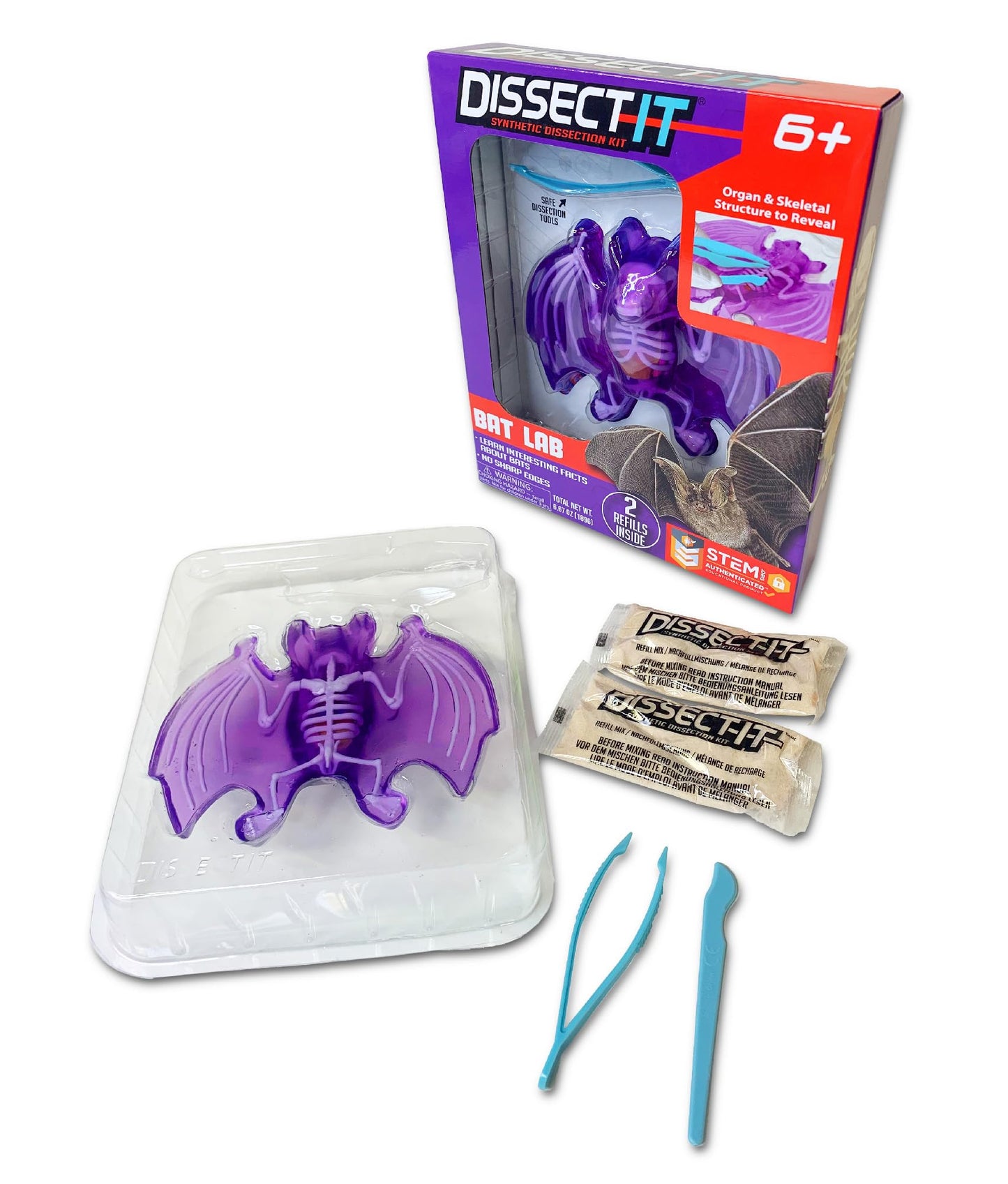 Dissect-It Kit for Kids, Synthetic Dissection Kids Science Kit to Learn Animal Science, Biology, STEM Toys for 6 Year Old and Ab