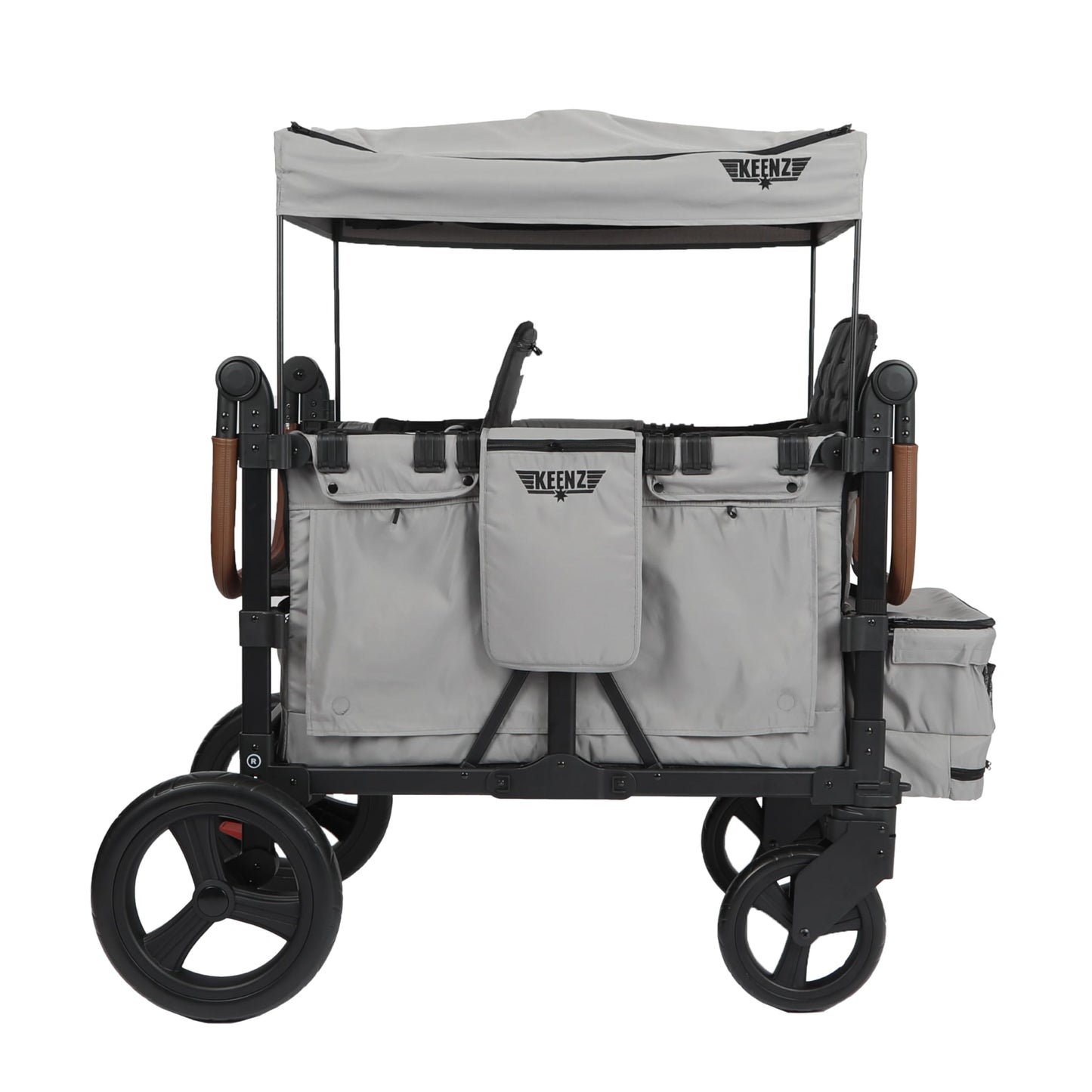 Keenz Vyoo Stroller Wagon With Canopy - Foldable Design For Easy Storage, 5 Seating Positions For Kids, Enhanced Child Safety, A