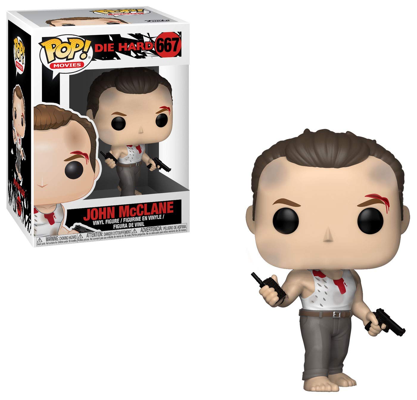 Funko Pop Movies: Die Hard - John Mcclane Collectible Figure, Multicolor