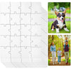12 Sets Blank White Jigsaw Puzzles,Sublimation Puzzle Craft,White Diy Custom Puzzle For Heat Press Thermal Transfer Puzzle Craft(A5-20 Style)