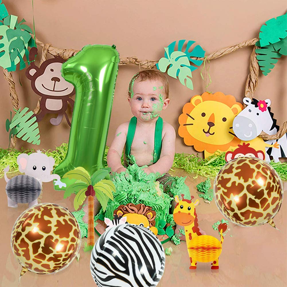 Toniful 40 Inch Large Green Numbers Balloons 0-9, Number 0 Digital 0 Helium Balloons, Foil Mylar Big Number Balloons For Birthda