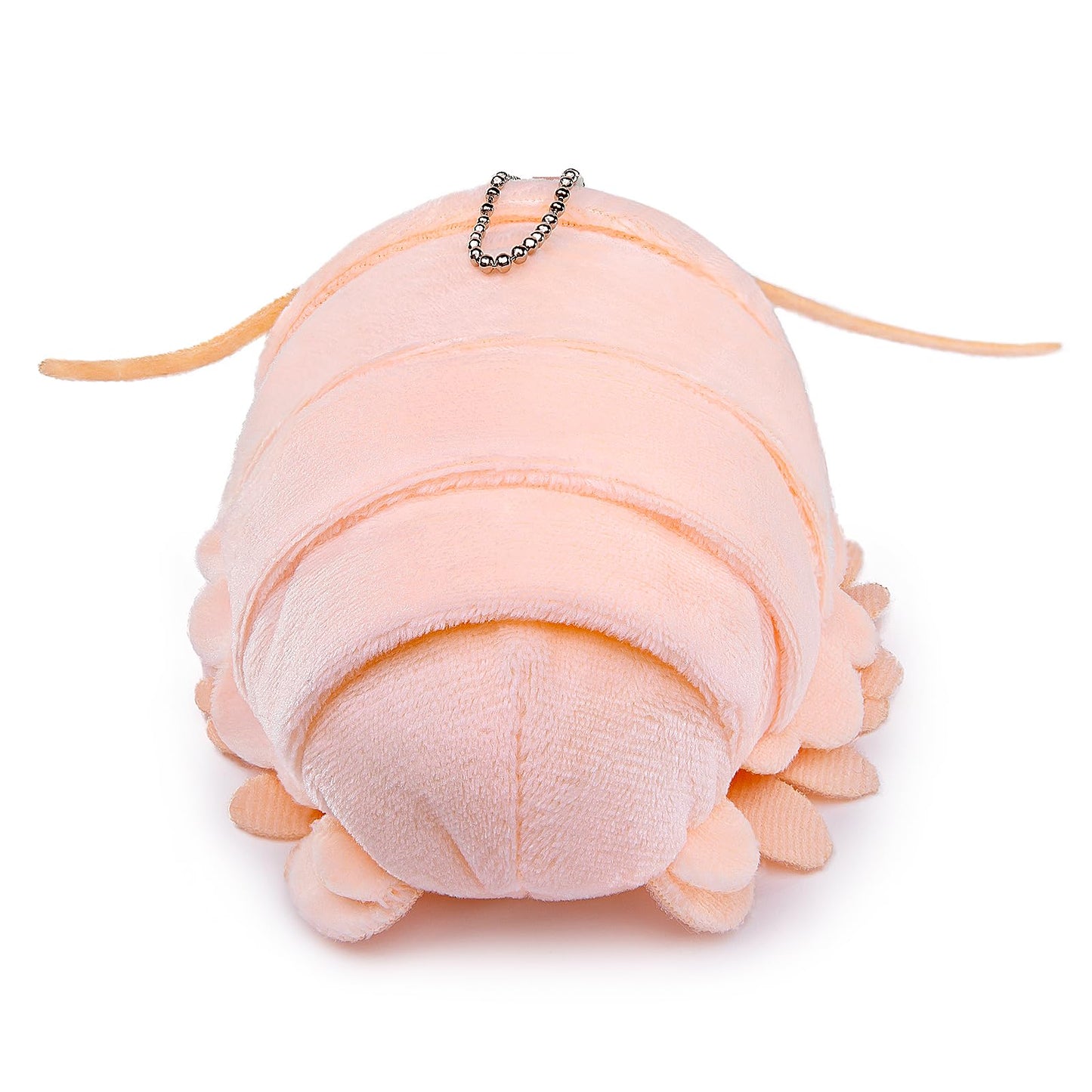 Zhongxin Made Isopod Stuffed Animal Hanging Chain Toy - Realistic Pink Isopod Plush Beetle Bead Chain Hanging, Cute Lice Crustaceans Plushie Toys For Backpack Handbag Charms, 5Inchs