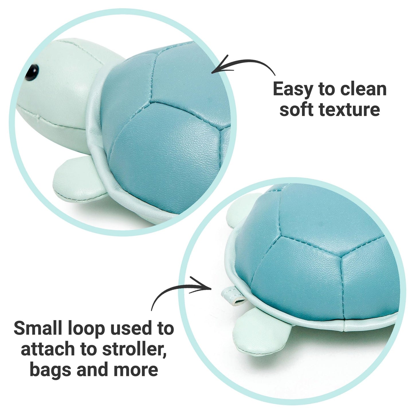 Little Big Friends Tiny Friends | Rattle Toy | Special Stuffed Animal | Easy To Clean | Emilie The Turtle