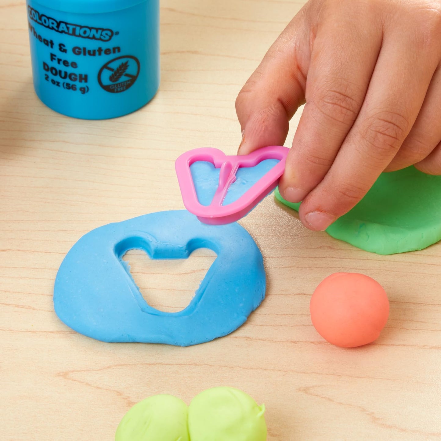 Colorations Wheat & Gluten Free Neon Dough - 6 Colors (2 Oz Each) | Non-Toxic, Play Dough, Bulk Set, Sensory Kit, Party Favors, Classroom Pack