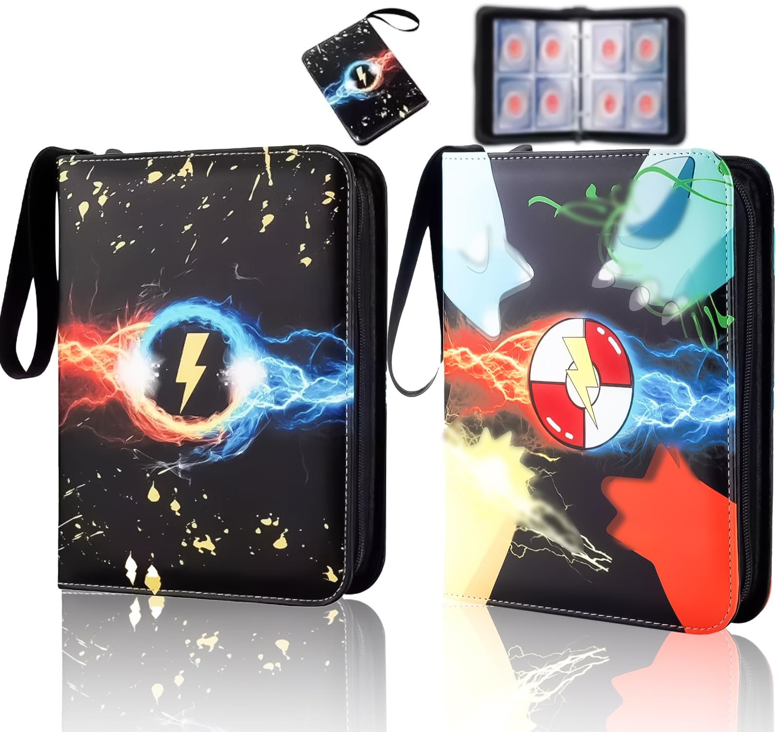 2pcs Card Binder 4 Pocket enhanced Zip Trading Card Binder Collectible Toytooth 2pcs Card Binder 4 Pocket enhanced Zip Trading Card Binder Collectible Toytooth