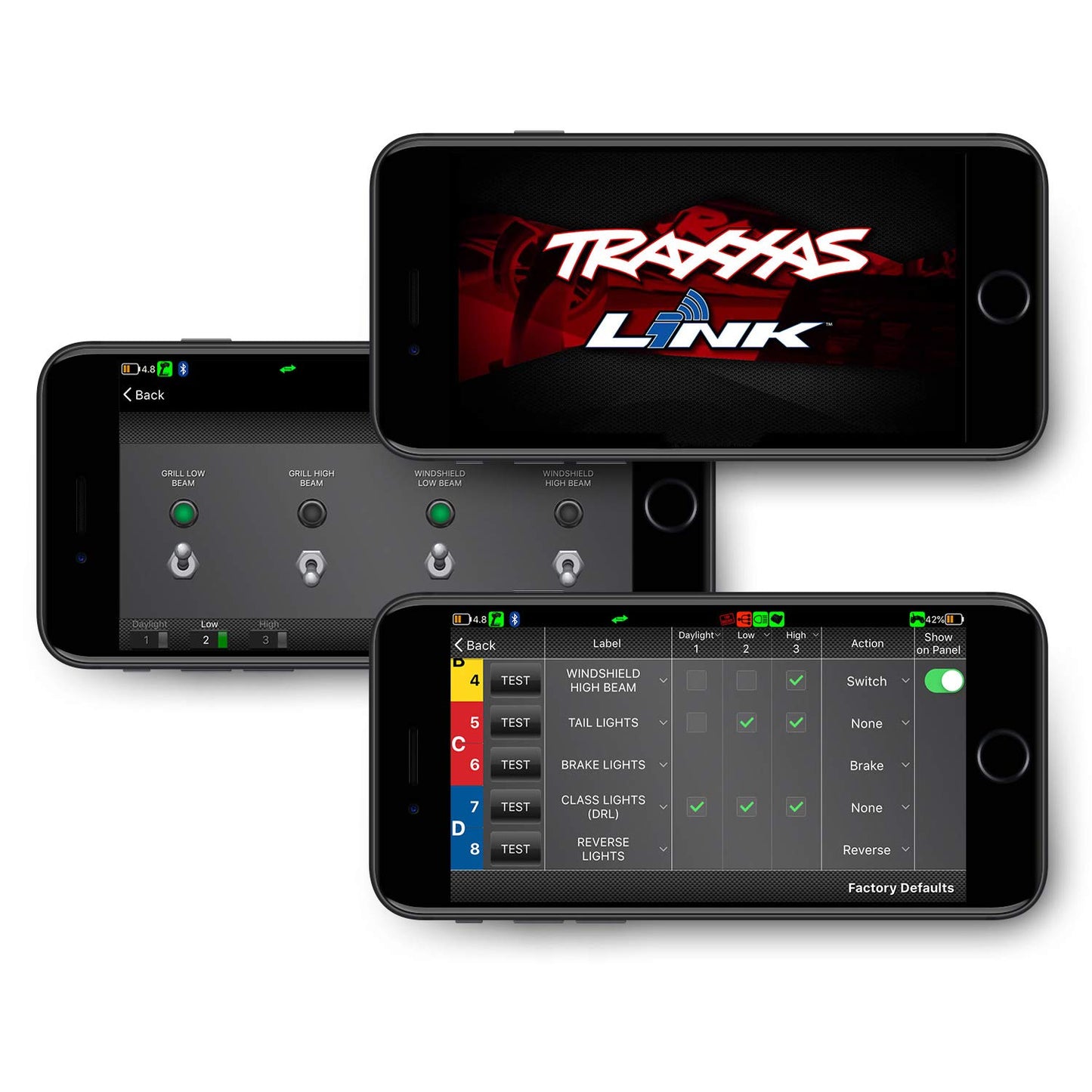 Traxxas 8990 Complete Waterproof LED Light Bar Kit with App Controlled Functions and Amplifier for 1/10 Scale Maxx RC Monster Tr