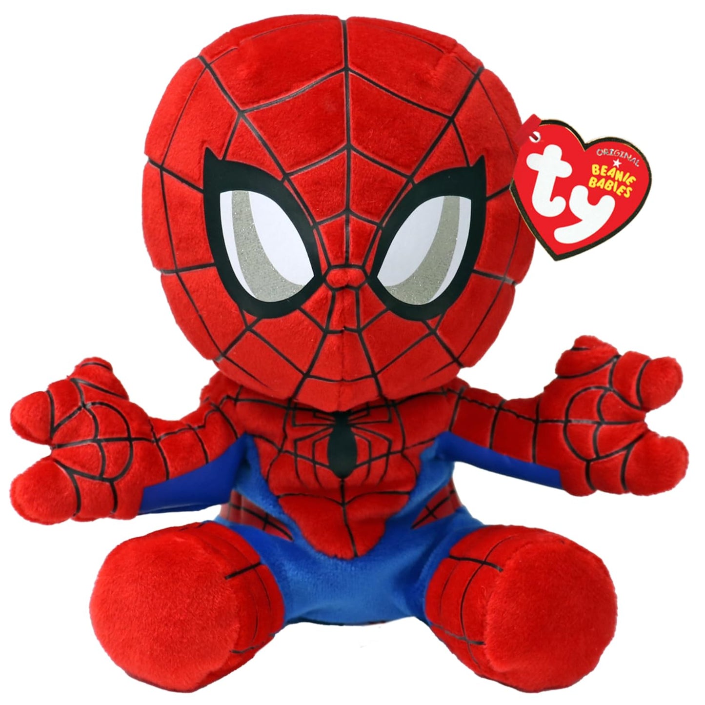 Ty - Marvel Collection, Spiderman, All Your Favorite Heroes In Floppy Version, Soft Plush To Collect, Gift Idea For Young And Ol