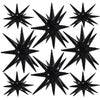 Toniful 8 Pcs Black Star Foil Balloons Large Star Balloons Black Explosion Star Mylar Balloons For Party Backdrop Christmas New
