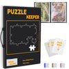 Puzzle Storage Folder for Bigger 1000pcs,30.7 * 24.6in(Inner Page) with Labeling Tabs & Name Card Pocket, Portable Puzzle Holder